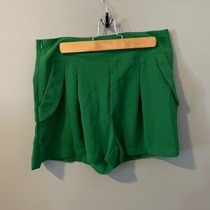SHEIN Green Flowy Shorts